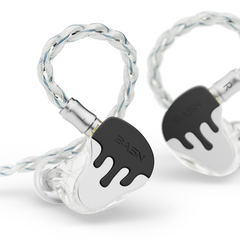 BASN BmasterX 6 Drivers(1DD+3BA+2PZT)In Ear Monitor Headphone (Black-White)