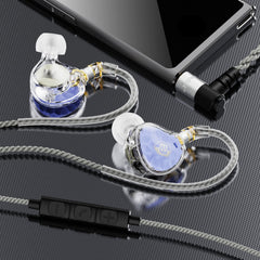 BASN ASONE 14.2mm Planar In-Ear Monitors Earphone (Blue)