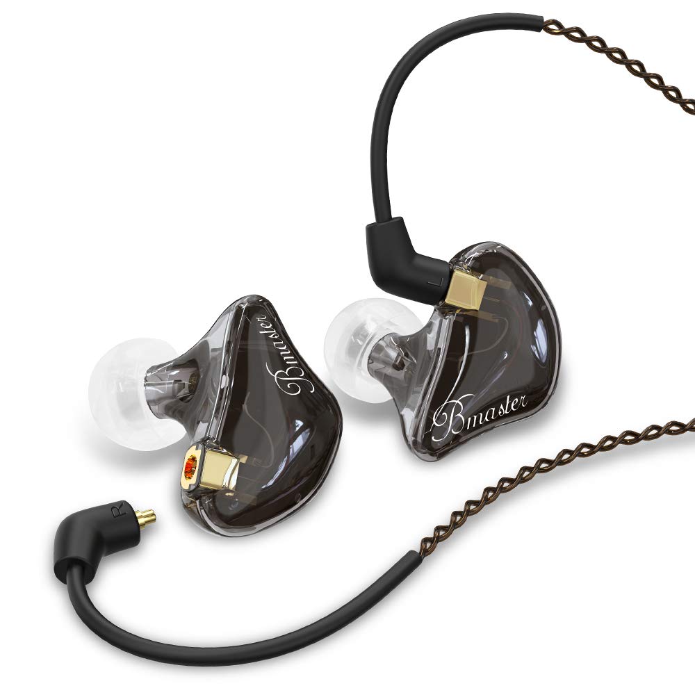 BASN Bmaster Triple Drivers HiFi Stereo Noise-Isolating in Ear Monitor Headphone(Black)