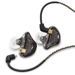 BASN Bmaster Triple Drivers HiFi Stereo Noise-Isolating in Ear Monitor Headphone(Black)