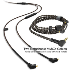 BASN Bmaster Triple Drivers HiFi Stereo Noise-Isolating in Ear Monitor Headphone(Black)