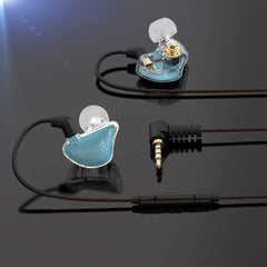 BASN Bmaster Triple Drivers in Ear Monitor Headphone(Blue)