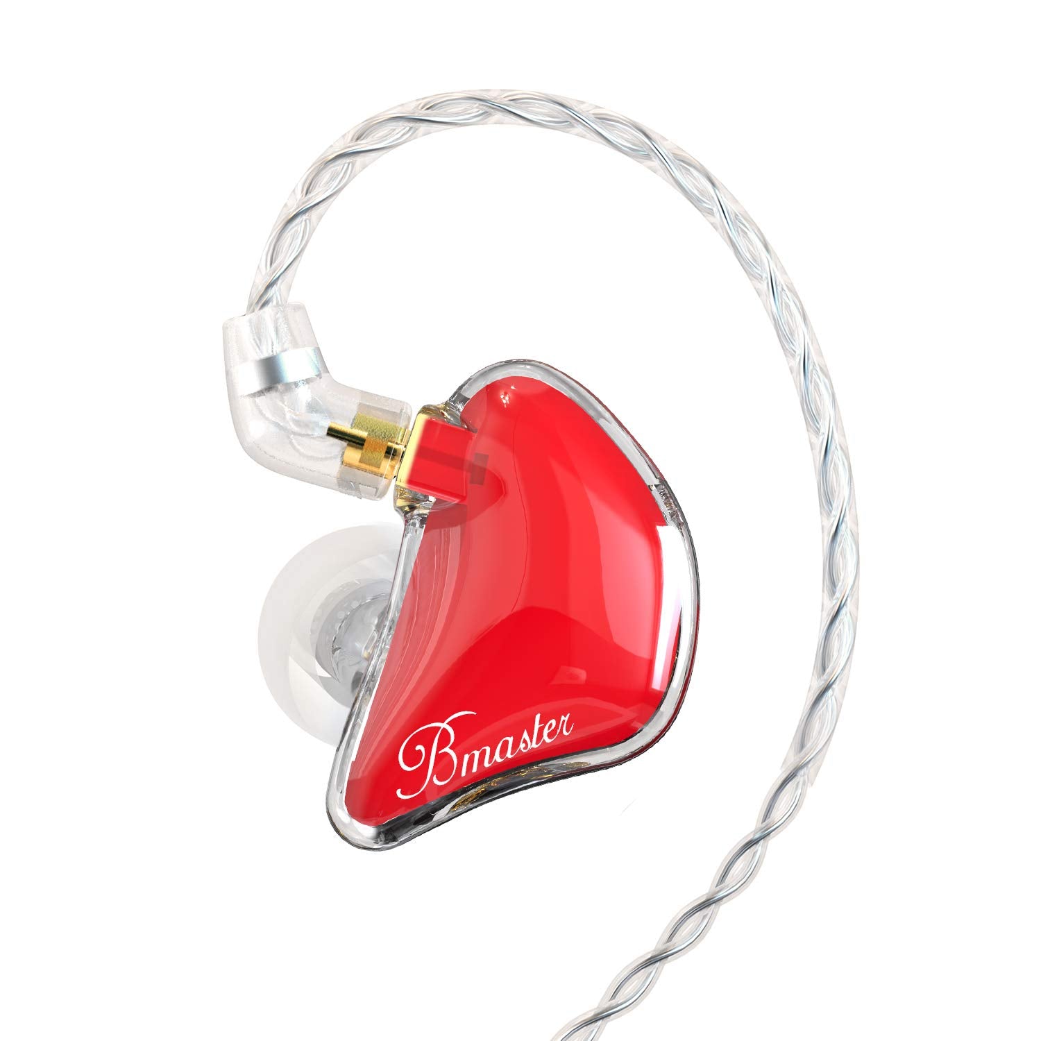 BASN Bmaster Triple Drivers in Ear Monitor Headphone(Red)