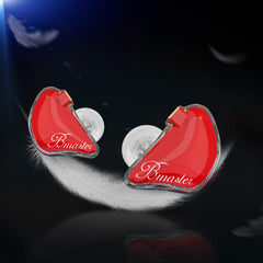 BASN Bmaster Triple Drivers in Ear Monitor Headphone(Red)