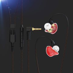 BASN Bmaster Triple Drivers in Ear Monitor Headphone(Red)