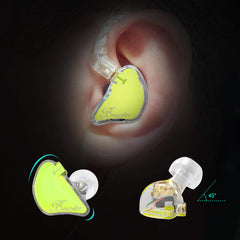 BASN Bmaster Triple Drivers in Ear Monitor Headphone(Yellow)