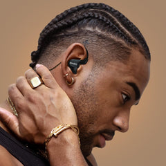 BASN Metalen 4 Drivers HiFi (2DD+2BA) In-Ear Monitor Headphones Black