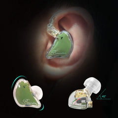 BASN Bmaster Triple Drivers in Ear Monitor Headphone(Olive)
