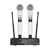 BASN UHF Dual Channel Wireless Microphone System
