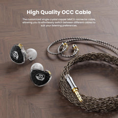 BASN ASONE 14.2mm Planar In-Ear Monitors Earphone (Black)