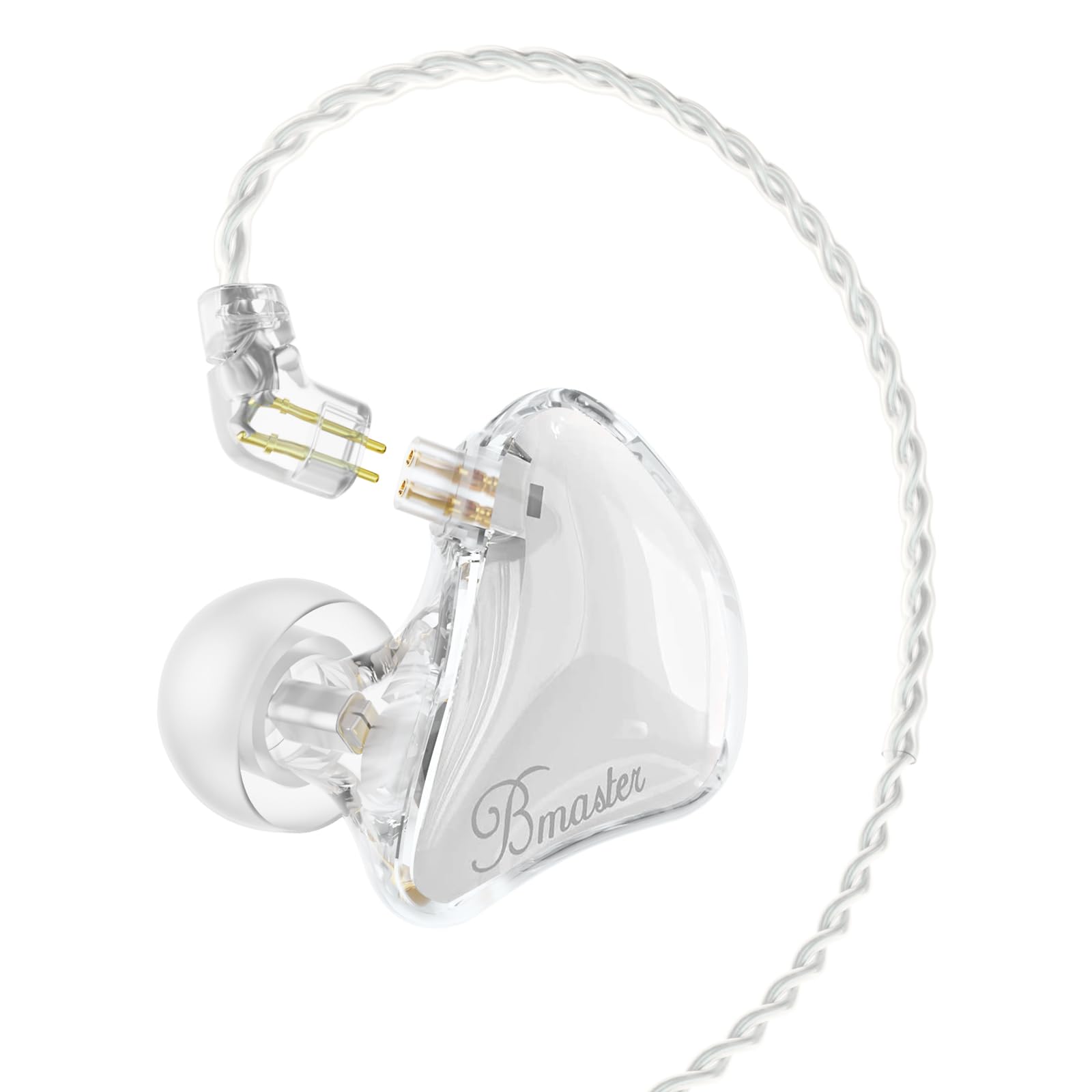 BASN Bmaster 2-Pin Triple Drivers in Ear Monitor Headphone White