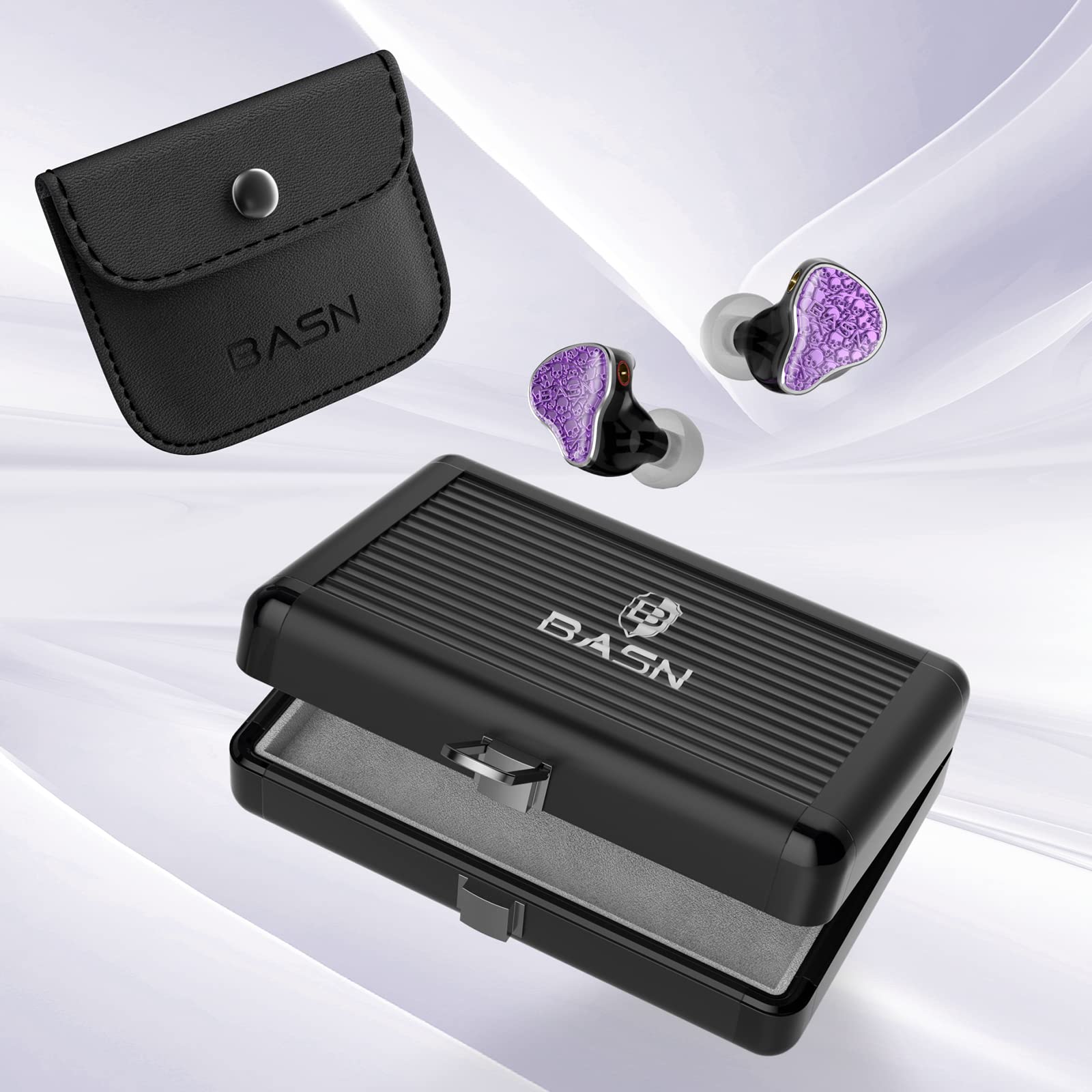 BASN Bmaster5 Five Drivers (1DD+4BA) PE Connector In Ear Monitor Headphone (Purple)