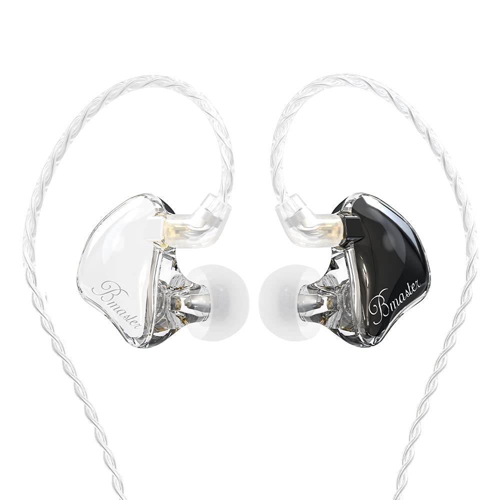 BASN Bmaster Pro Triple Drivers in Ear Monitor Headphone Black+White