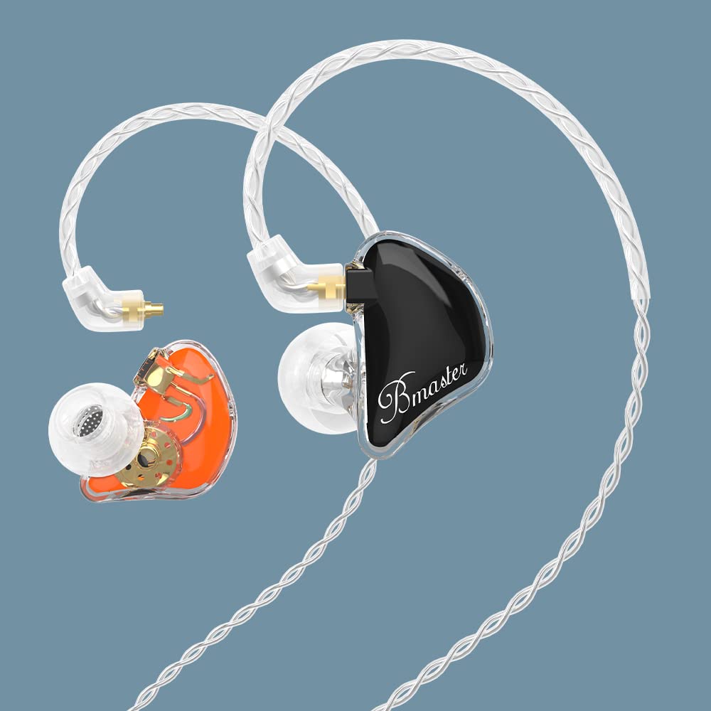 BASN Bmaster Pro Triple Drivers in Ear Monitor Headphone Orange-Black