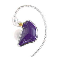 BASN Bmaster Triple Drivers in Ear Monitor Headphone(Purple)