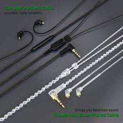 BASN Bmaster Triple Drivers HiFi Stereo Noise-Isolating in Ear Monitor Headphone(Green)